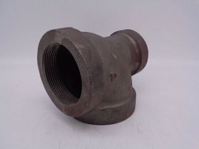 Тройник чугунный оцинкованный редукционный 3"x2"x3"