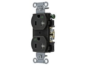 Hubbell BR20BLKWRTR