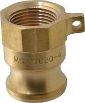 Латунный адаптер Ever-Tite 307ABR 3/4" CAM & GROOVE с внутренней резьбой NPT