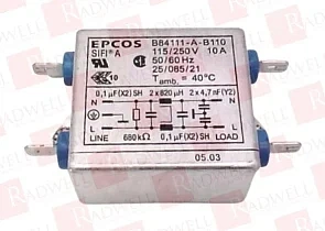 Фильтр  радиопомех Артикул B84111-A-B110 от производителя TDK