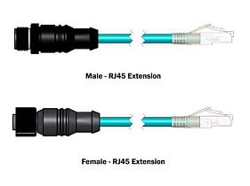 Mencom MDE45WB-4MSP-RJ45S-20M