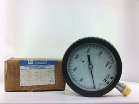 Манометр Weksler AA442-PT-2-B-W, 0-3000 PSI, 4.5", NPT 1/2"