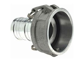 Соединитель шланга CAM & GROOVE 4" алюминиевый, внутренняя резьба, тип C, 100 PSI