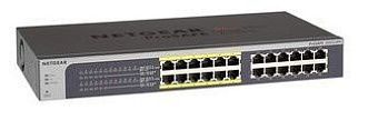 Коммутатор NETGEAR JGS524PE-100NAS управляемый 24 порта Gigabit Ethernet PoE