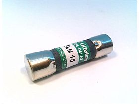 Предохранитель Littelfuse FLM-15 миниатюрный 15А 250В AC с задержкой срабатывания