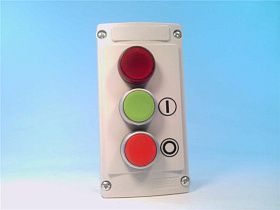 Кнопочная станция управления BACO CONTROLS LBX323870, 3 кнопки, 22мм, 6А, SPDT