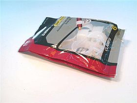 Зажим кабельный пластиковый PPC-1575, 3/4", белый, 6 шт