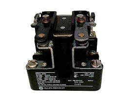 Реле силовое Allen Bradley 700-HG47Z12, 12В DC, 40А, 2 полюса, монтаж на панель