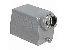 Корпус разъема Phoenix Contact HC-B10-TFL-52/M1PG16S, серый, боковой ввод