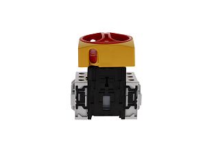 Выключатель разъединительный BACO CONTROLS 172201 панельный 3-полюсный 50А желто-красный