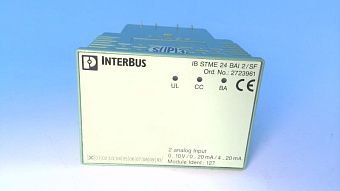 Модуль ввода аналоговых сигналов PHOENIX CONTACT IB STME 24 BAI 2/SF