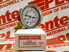 Пневматический манометр Артикул J1142 от производителя MARSH BELLOFRAM