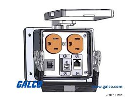 Mencom DP-RJ45S-USB-BFAF-R-32