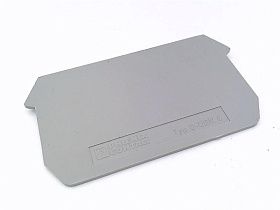 Торцевая крышка D-UDK 4 серая 63,5х1,5 мм для клеммной колодки Phoenix Contact