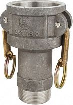 Соединитель шланговый камлок тип B, алюминий, внутр. 2"x1.5" NPT