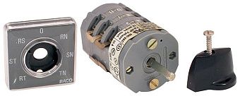 Поворотный кулачковый переключатель BACO CONTROLS PR10-2352-C8, 10А, 300В AC, 6 контактов