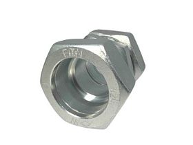 Метрический трубный фитинг WAL373371, прямая муфта, углеродистая сталь, резьба NPT