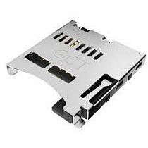 Гнездо карты micro SD Push-Push, SMD 1.95мм, 9 контактов