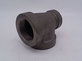 Тройник редукционный чугунный оцинкованный 2"x1-1/2"x2"