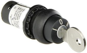 Переключатель поворотный BACO CONTROLS PR10-1104-A4 кулачковый 10А 2 положения 300В с ключом