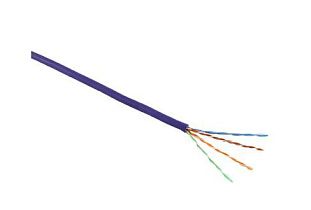 Кабель Ethernet Cat6 U/UTP, фиолетовый, 305м, LSZH, PE