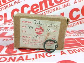 Штифт / зажим Артикул DIN-471-15MM-BL от производителя METRIC SCREW & TOOL CO