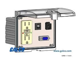 Mencom LP3-GF-DB9-RJ45-R